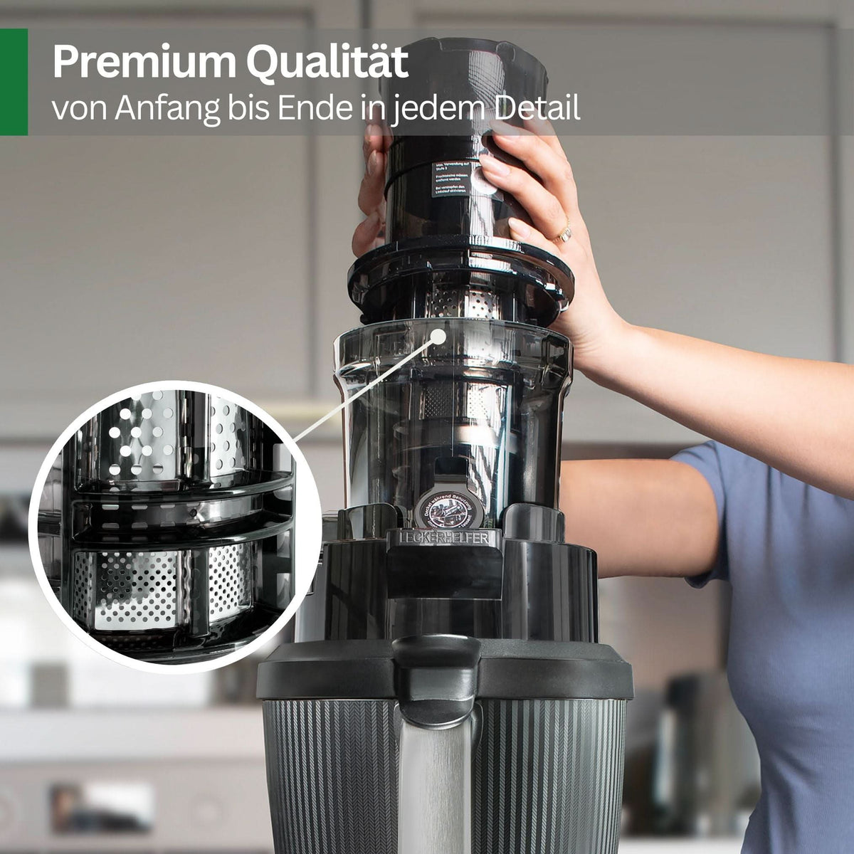 SaftPro | Slowjuicer / Entsafter inkl. Adapter für Thermomix TM7 - Wundermix GmbH