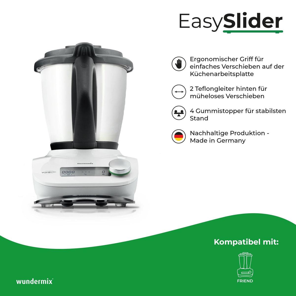 EasySlider® | Gleitbrett aus Acrylglas für TM Friend - Wundermix GmbH