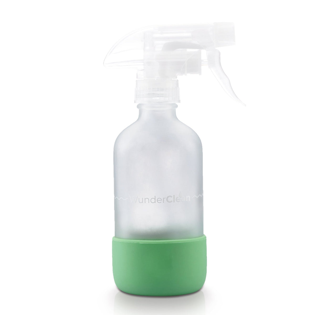 WunderClean Sprühflasche | 240 ml Glasflasche mit Silikon - Bruchschutz für WunderClean Reiniger - Wundermix GmbH
