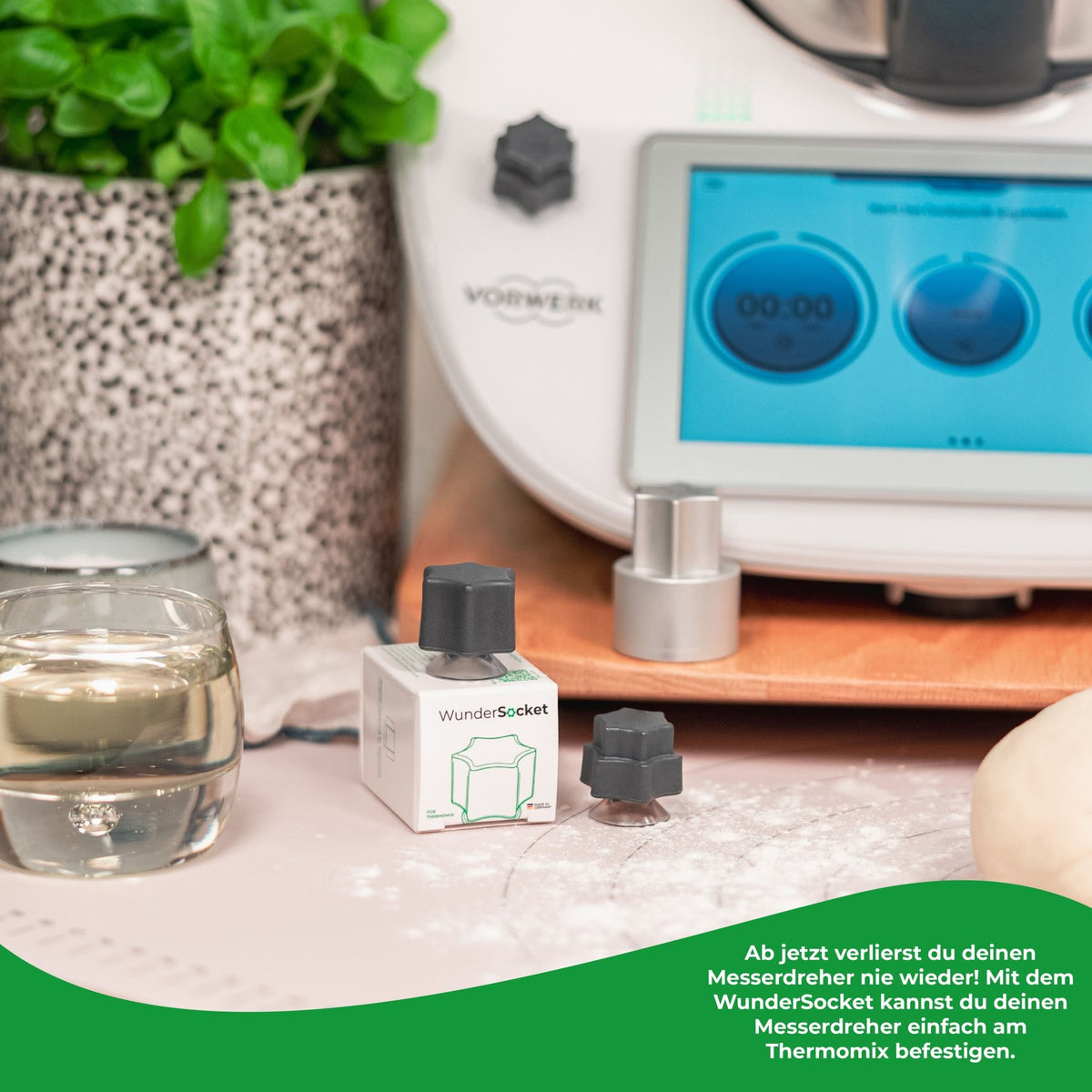 WunderSocket® | Teiglöser - Halterung für Thermomix TM6, TM5 - Wundermix GmbH