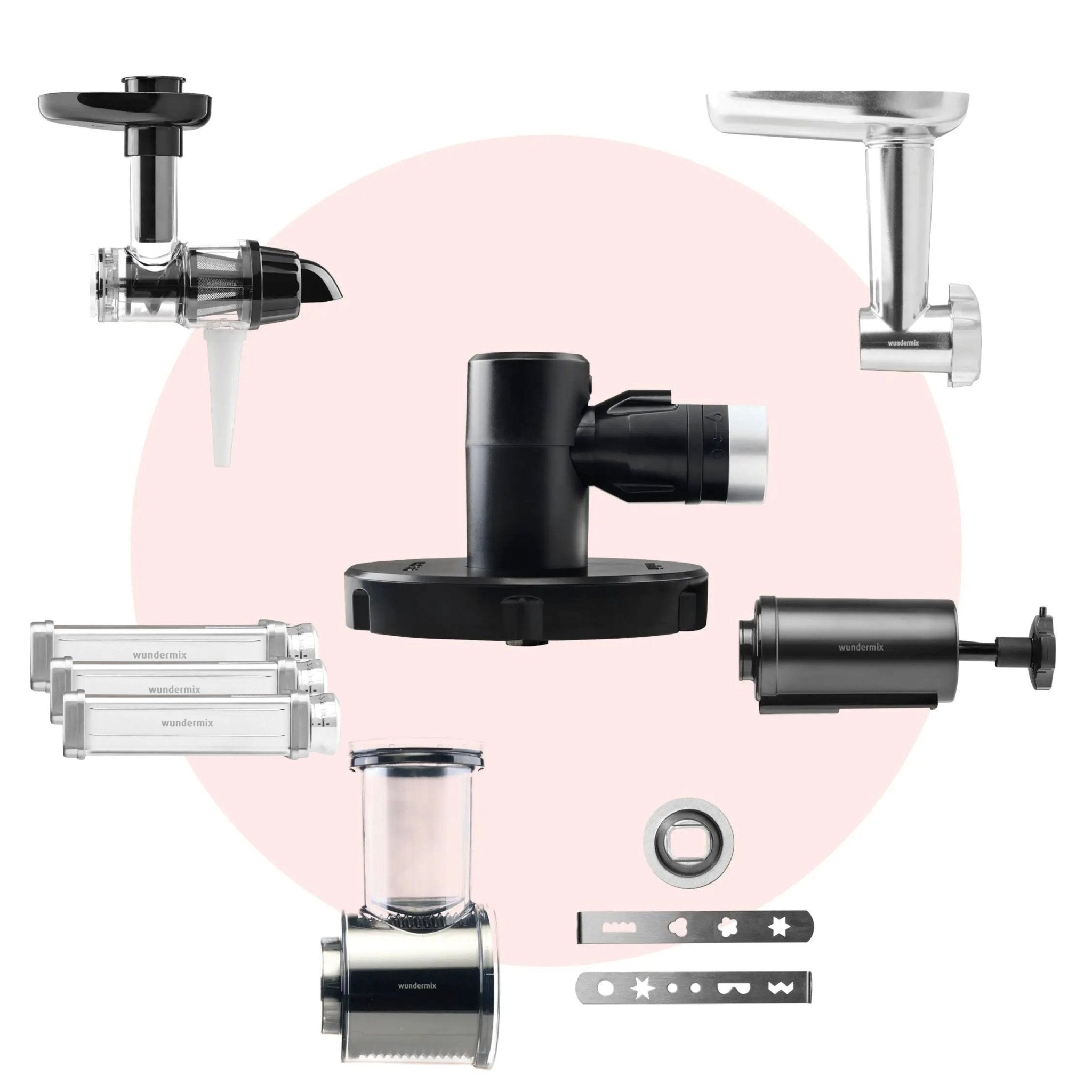 WunderCentix® Profi - Set: Multifunktionsachse mit 5 Aufsätzen - Wundermix GmbH