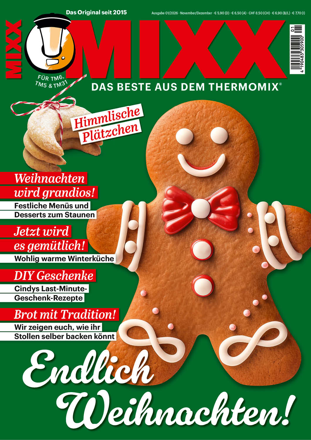 Zeitschrift MIXX - Ausgabe 01/2026 (November/Dezember) - Wundermix GmbH