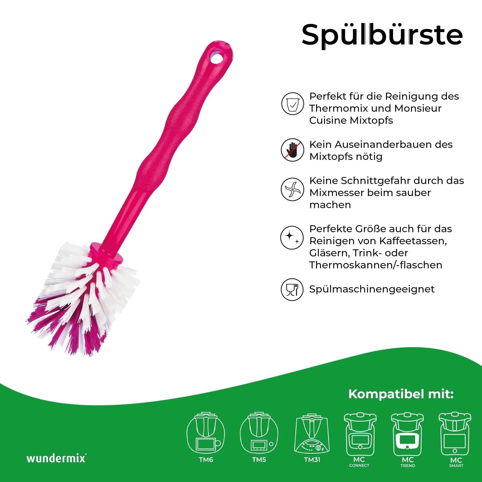 Mixtopf - Spülbürsten - Set (5er - Pack - je Farbe 1 Stk. - zum Sparpreis) - Wundermix GmbH