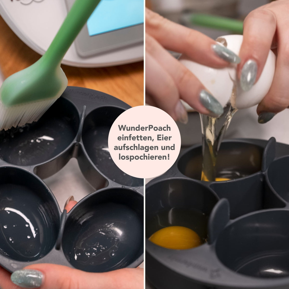 WunderPoach® for four | Pochiereinsatz für Thermomix, Monsieur Cuisine, Cookit - Wundermix GmbH
