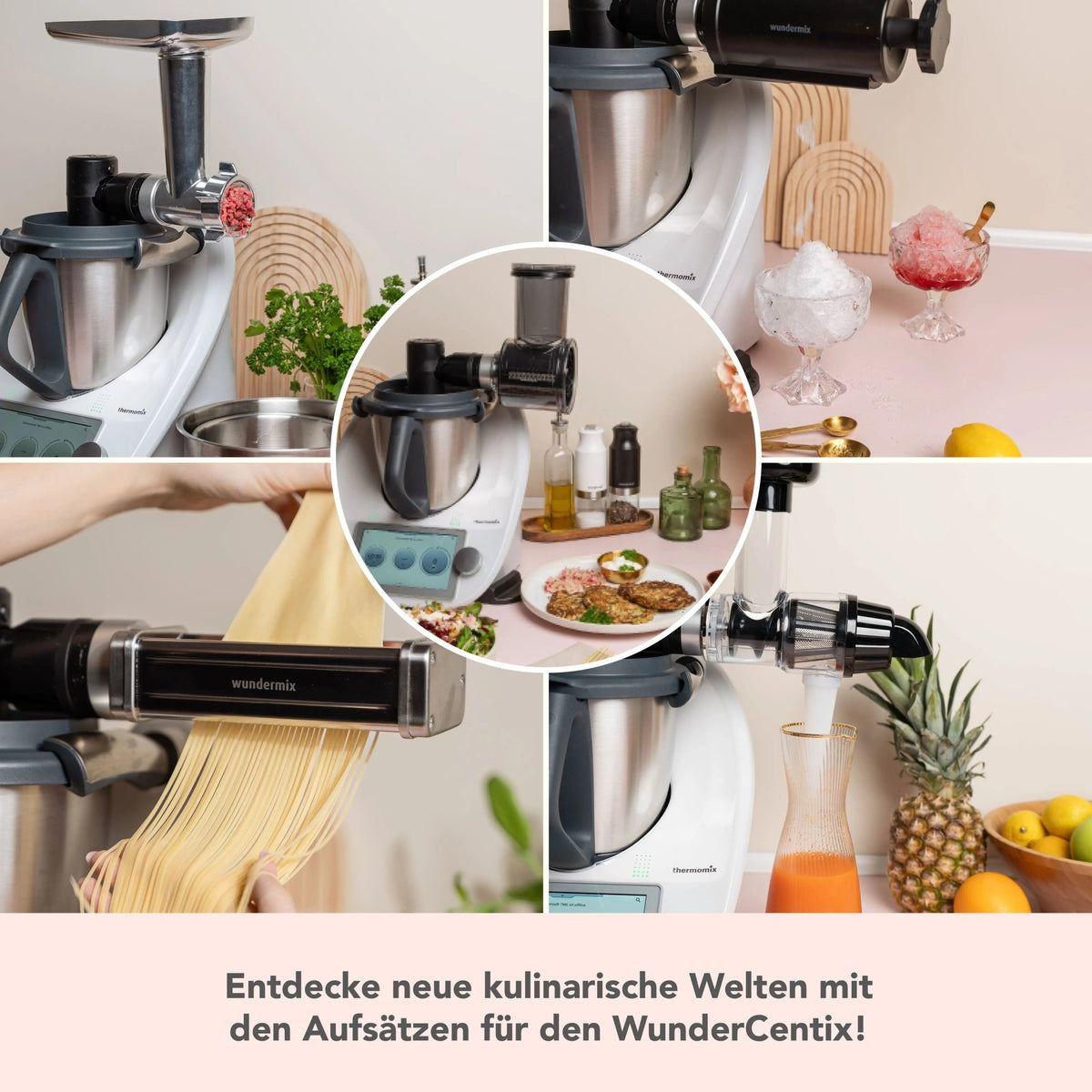 WunderCentix® Profi - Set: Multifunktionsachse mit 5 Aufsätzen - Wundermix GmbH