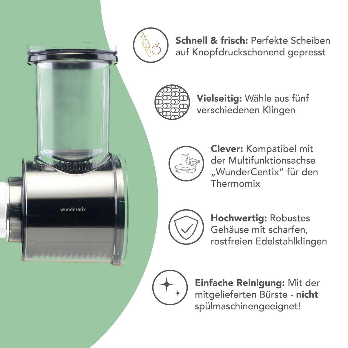 Gemüseschneider für WunderCentix® - Wundermix GmbH