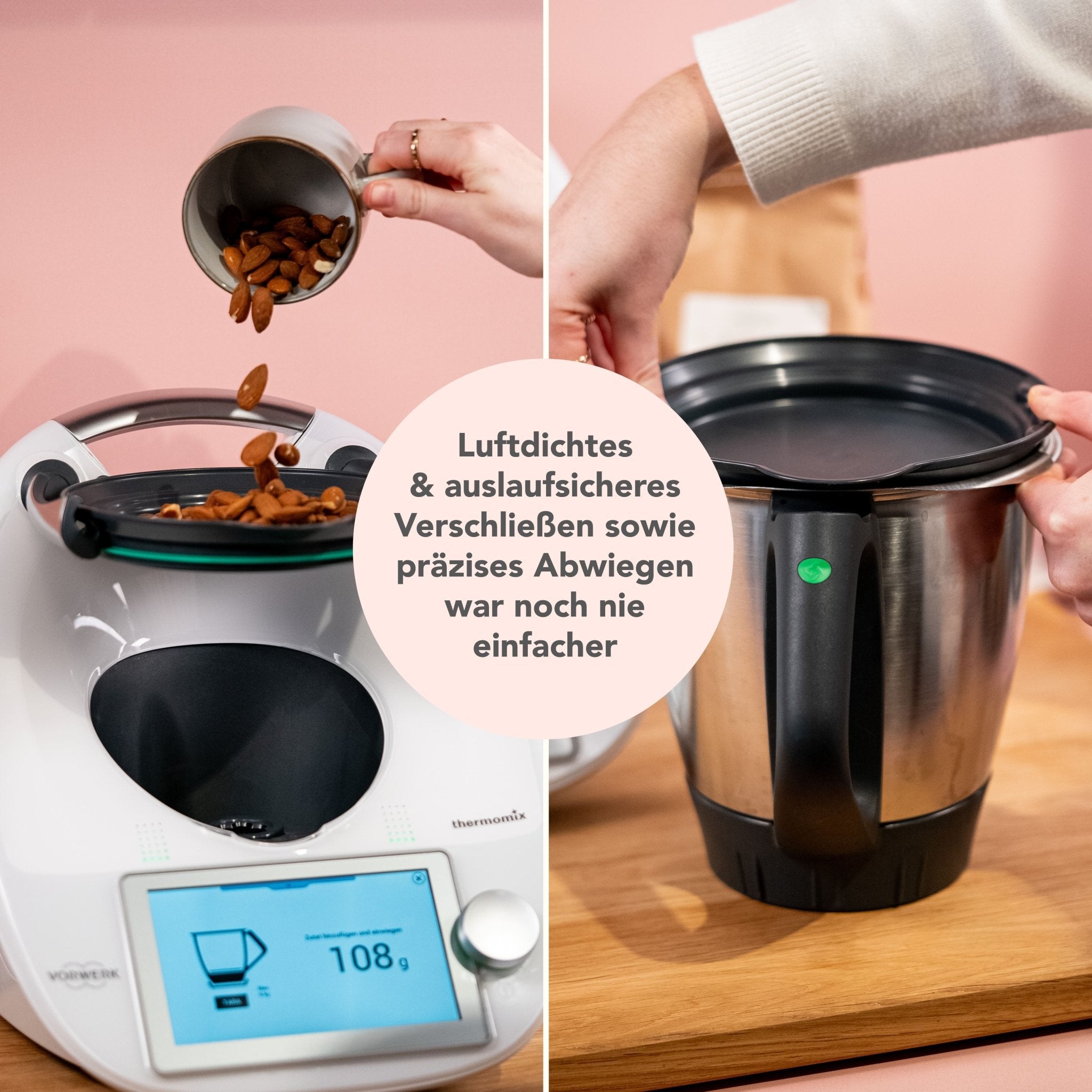 WunderCover® | Frischhalte - Deckel mit Wiegefunktion für Thermomix TM7, TM6, TM5 - Wundermix GmbH