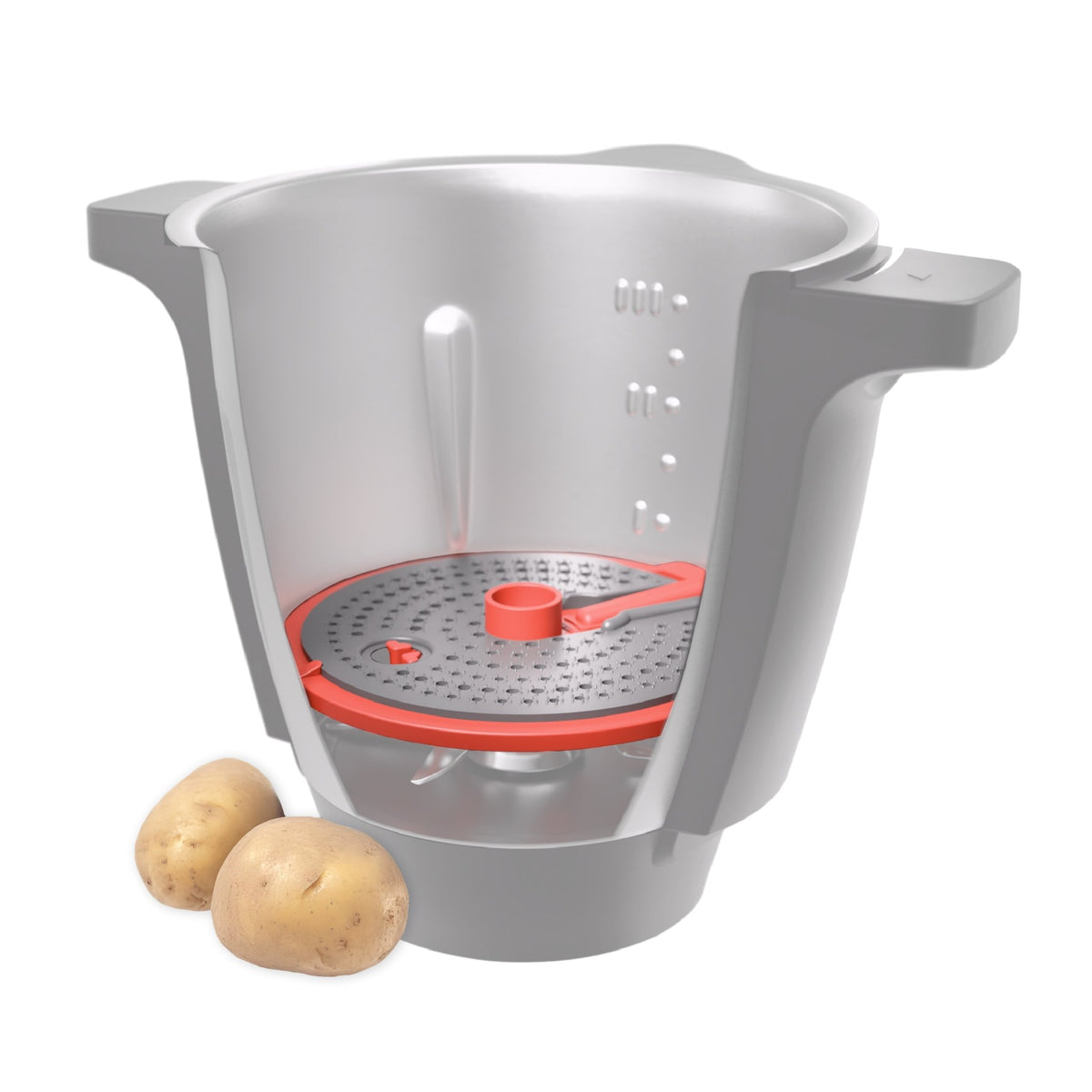 WunderPeeler® (mit Träger) | Kartoffelschäler - Aufsatz für Monsieur Cuisine - Wundermix GmbH