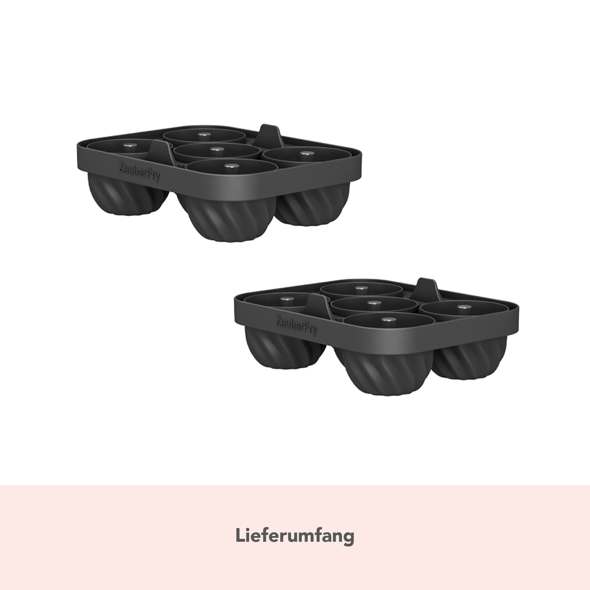 ZauberFry | Backform „Mini - Gugelhupf“ kompatibel mit Ninja Airfryer (2er - Set) - Wundermix GmbH