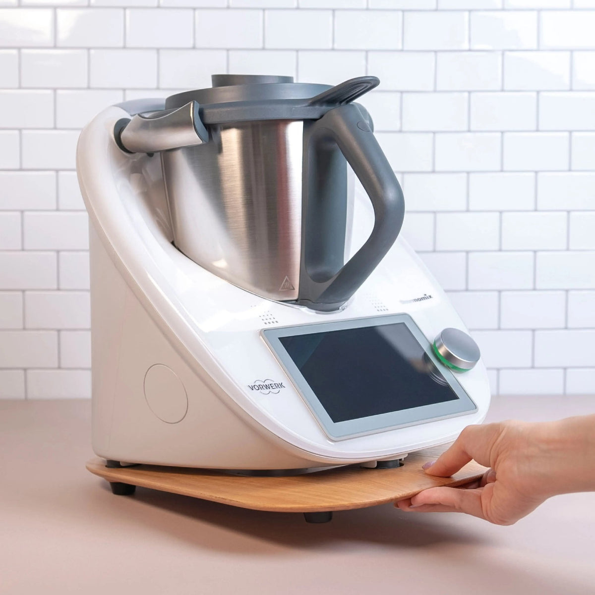 KitchenSlider® H | V3 | Echtholz Premium - Gleitbrett für Thermomix TM6, TM5 - Wundermix GmbH