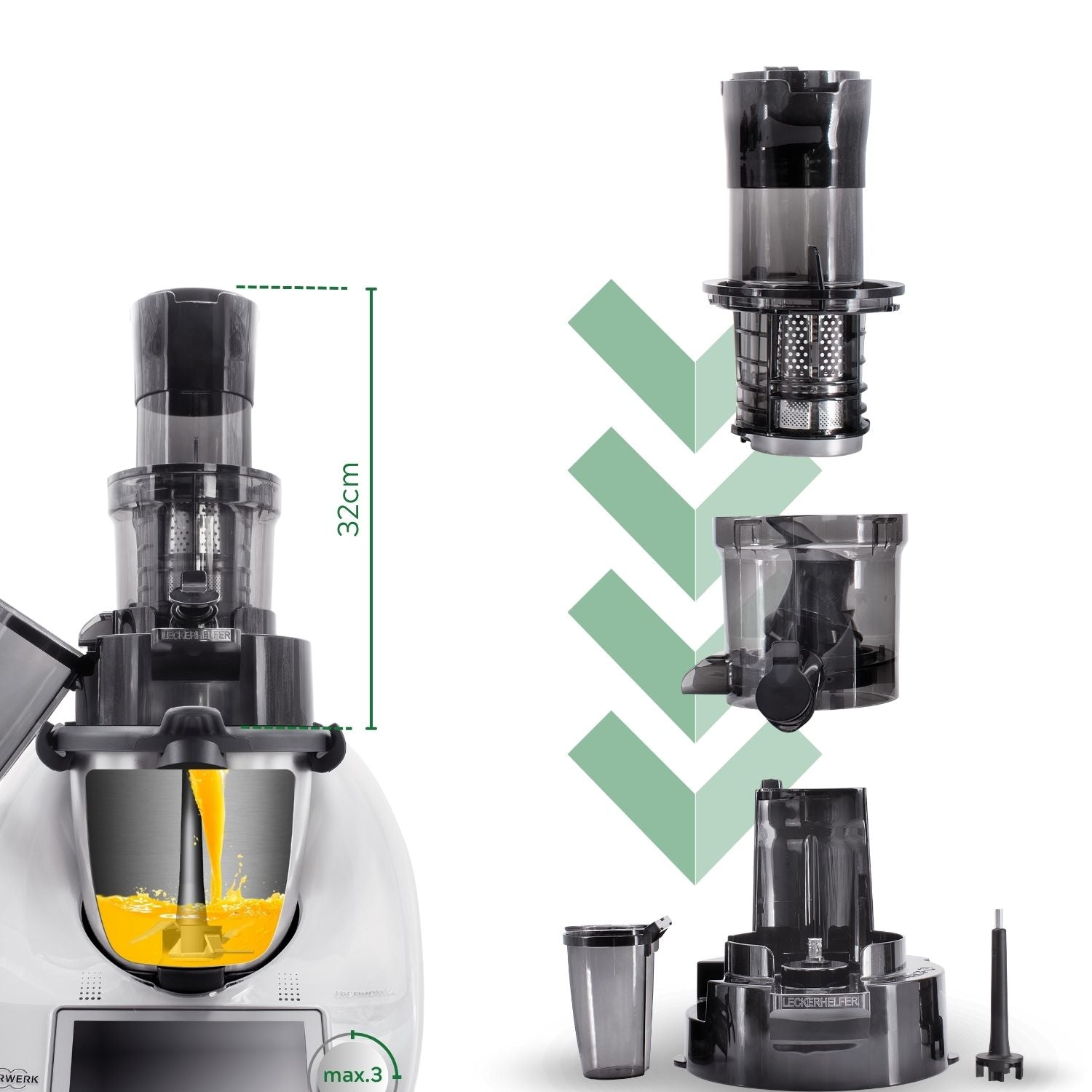SaftPro | Slowjuicer / Entsafter für Thermomix TM6/TM5 - Wundermix GmbH