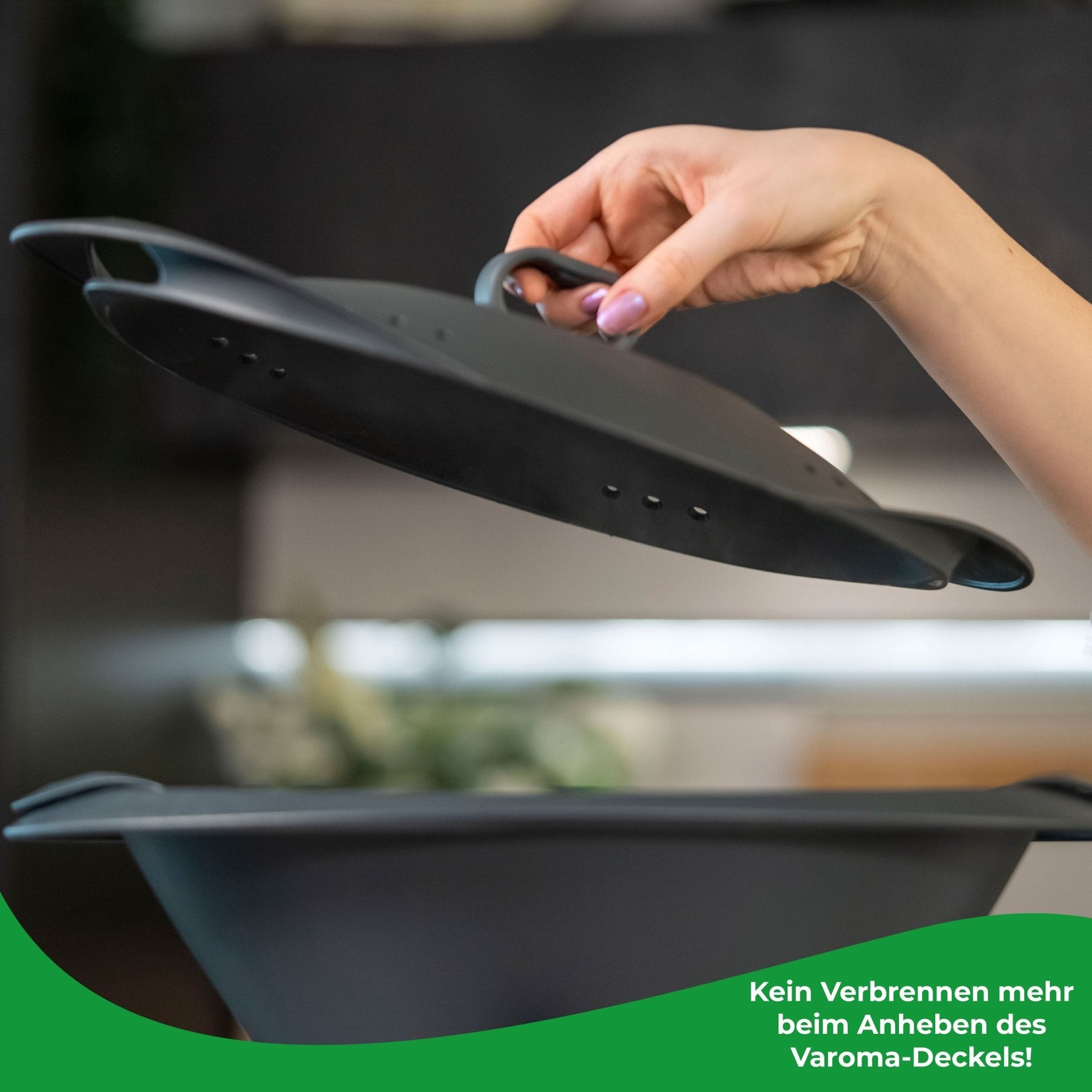 Liftix® | Saugnapf - Griff für Varoma - Deckel & Dampfgaraufsatz - Deckel Monsieur Cuisine - Wundermix GmbH