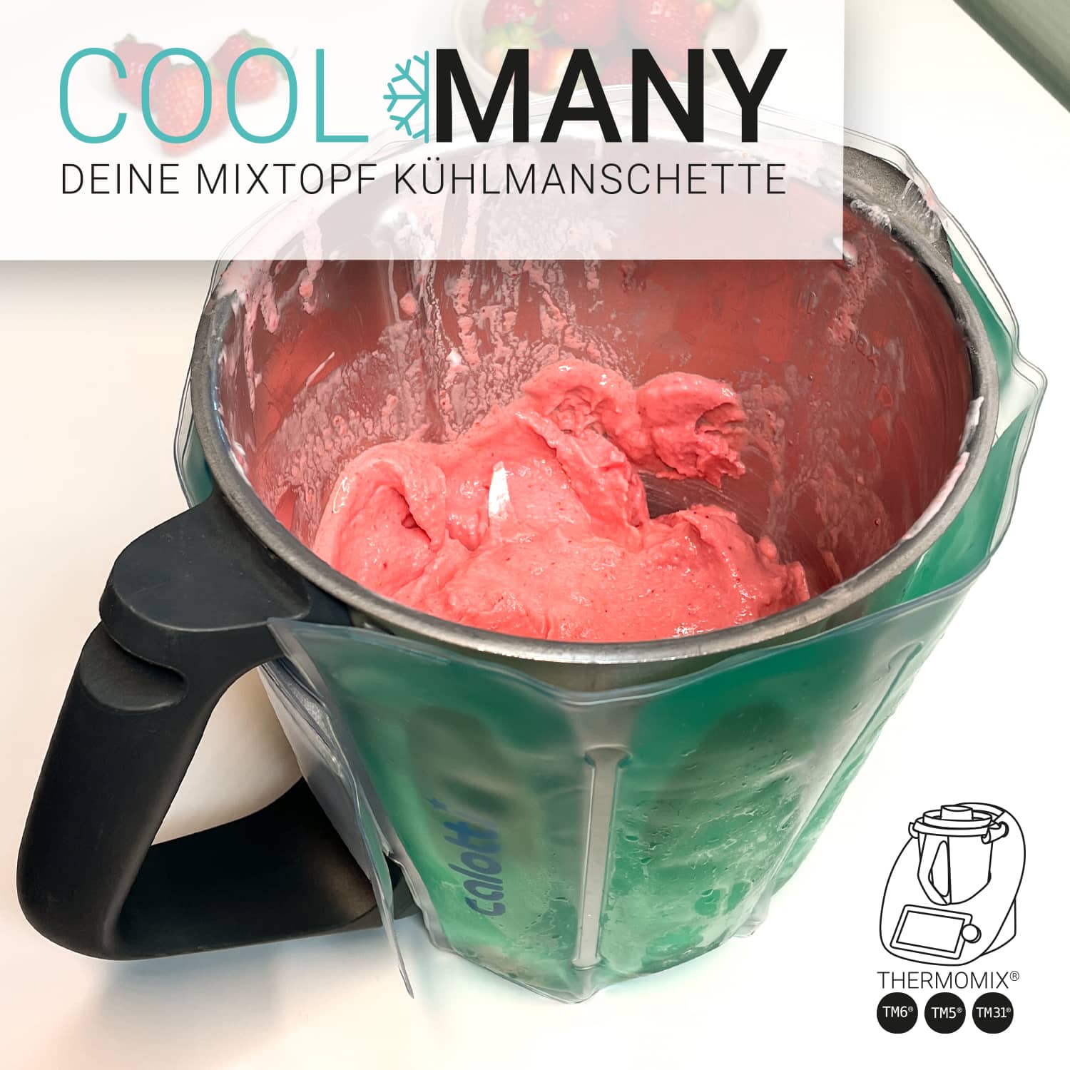 Calotti® Cool Many | Mixtopf - Kühlmanschette für Thermomix TM6, TM5, TM31 - Wundermix GmbH