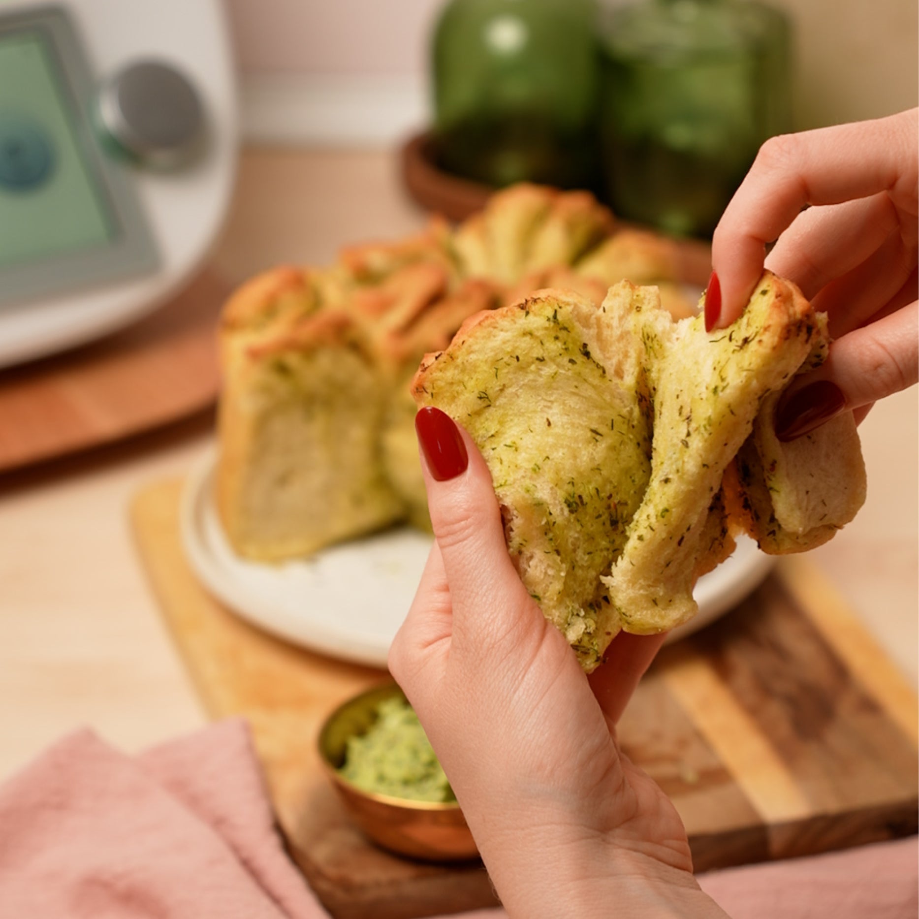 Kräuterfaltenbrot aus dem Thermomix - Wundermix GmbH