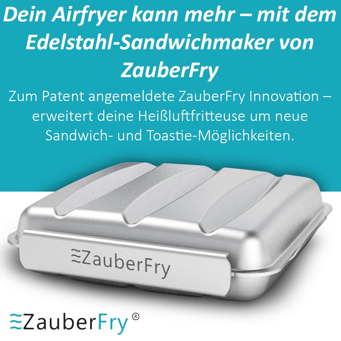 ZauberFry | Sandwichmaker für Airfryer - Wundermix GmbH