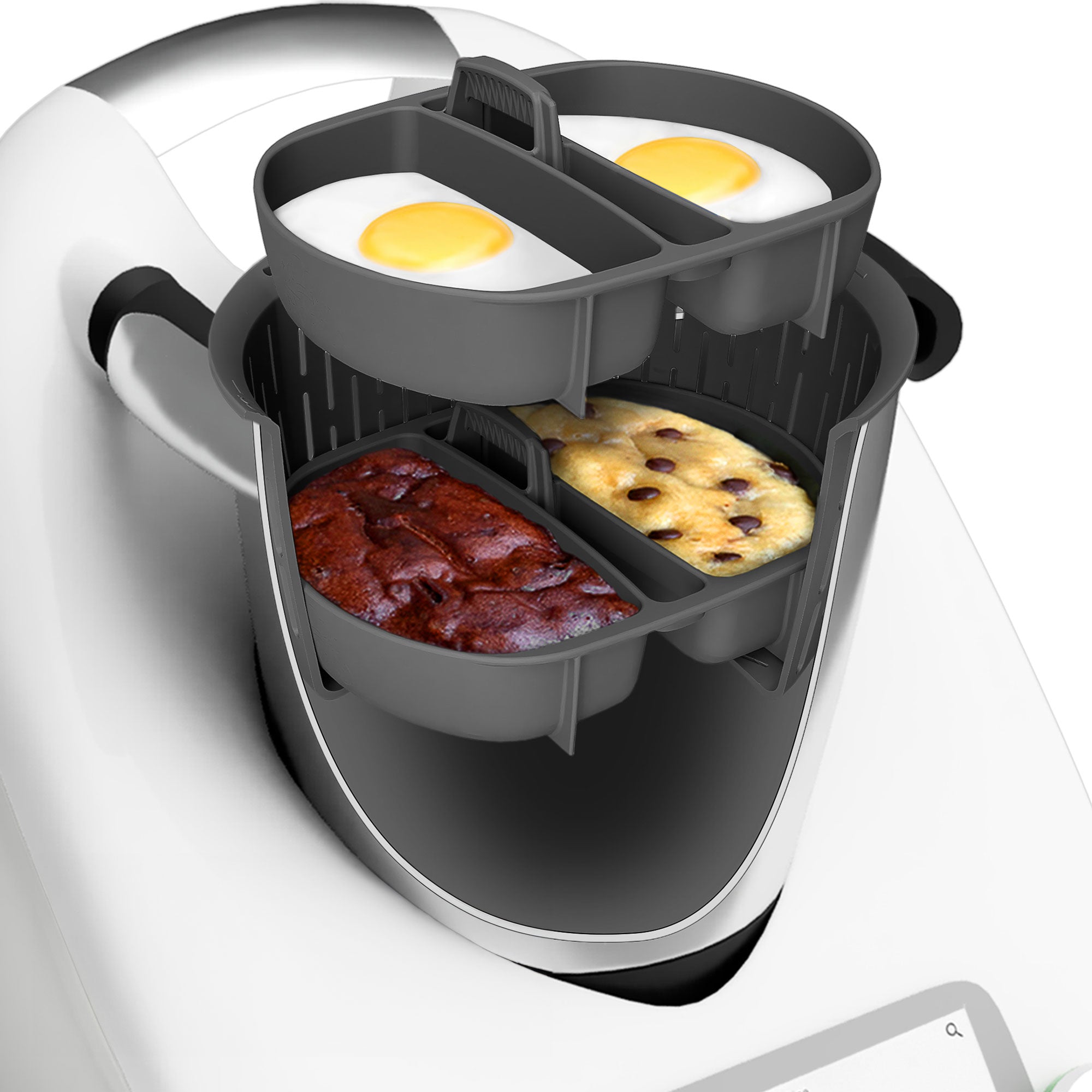 KochFix Eier - Pochiereinsatz (2er - Set) für Thermomix TM5, TM6, TM31 - Wundermix GmbH