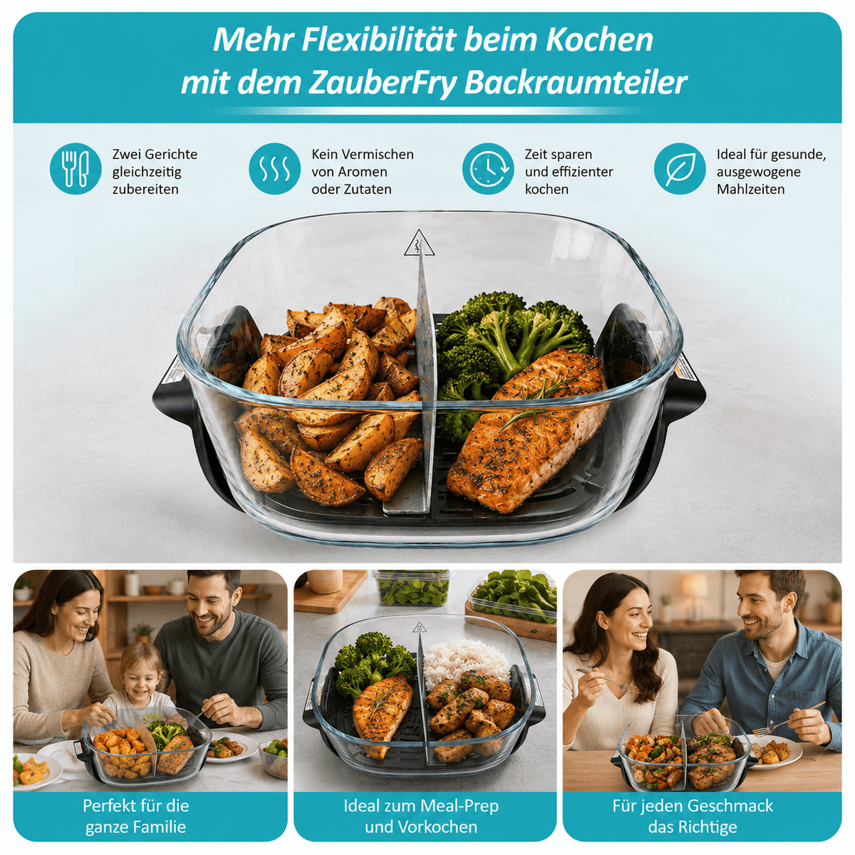 ZauberFry | Backraumteiler Set für Ninja CRISPi 4 - in - 1 - Wundermix GmbH