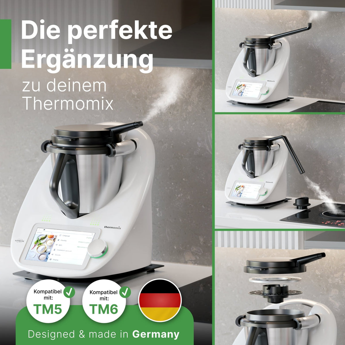 DampfPRO | Dampfumleiter für Thermomix TM6, TM5 - Wundermix GmbH
