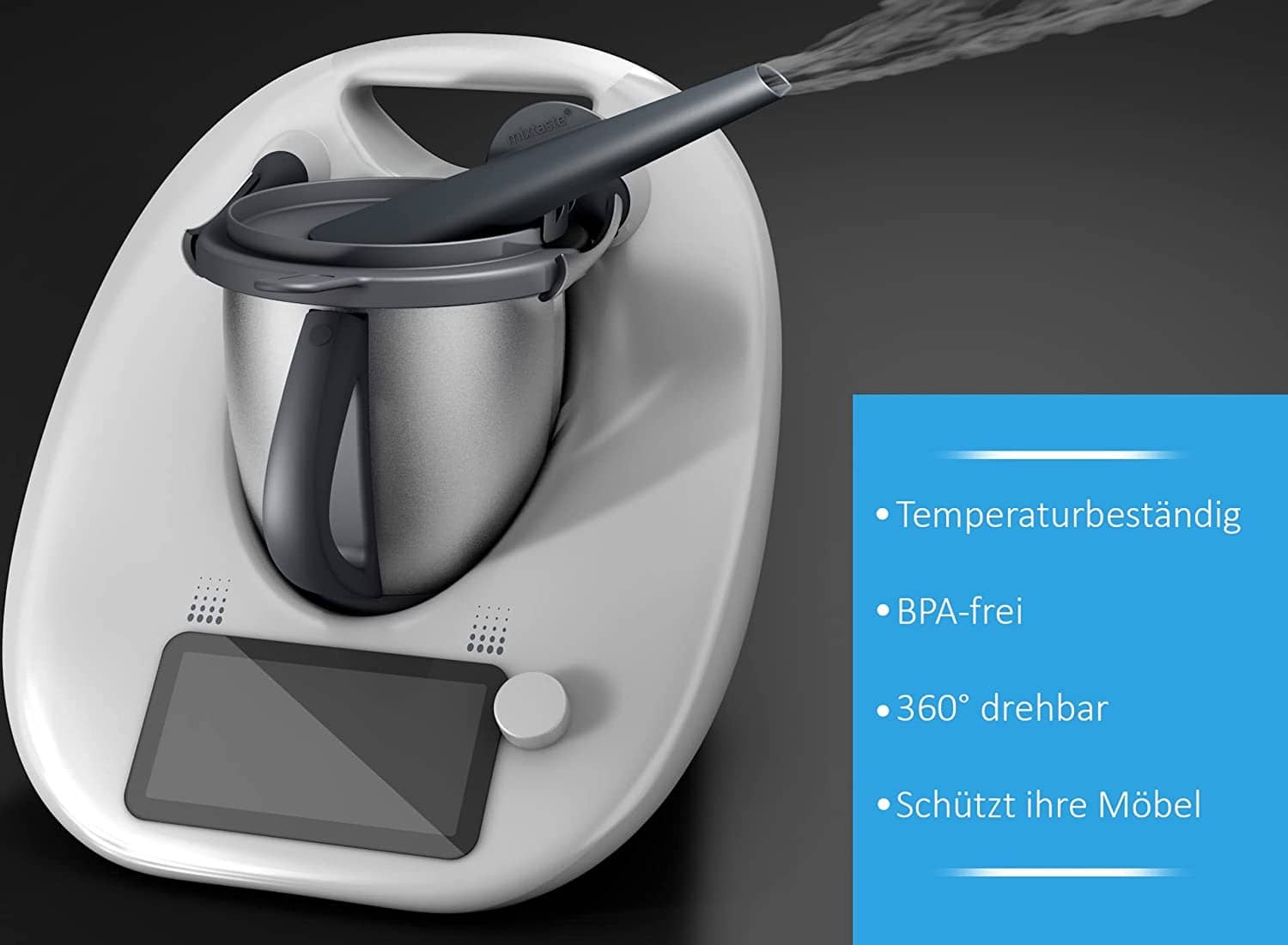 [B - Ware] mixtaste® | Dampfumleiter - Kamin für Thermomix TM6, TM5 - Wundermix GmbH