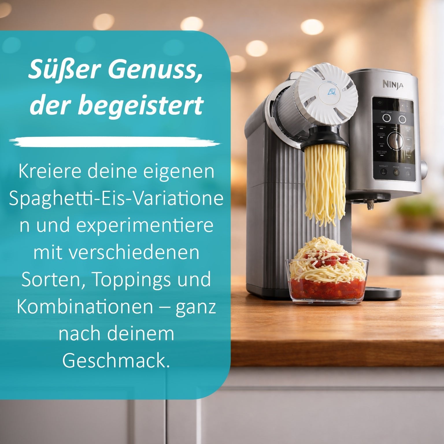 Swirlyzer | Spaghetti - Eis - Aufsatz für Ninja Creami Swirl - Wundermix GmbH
