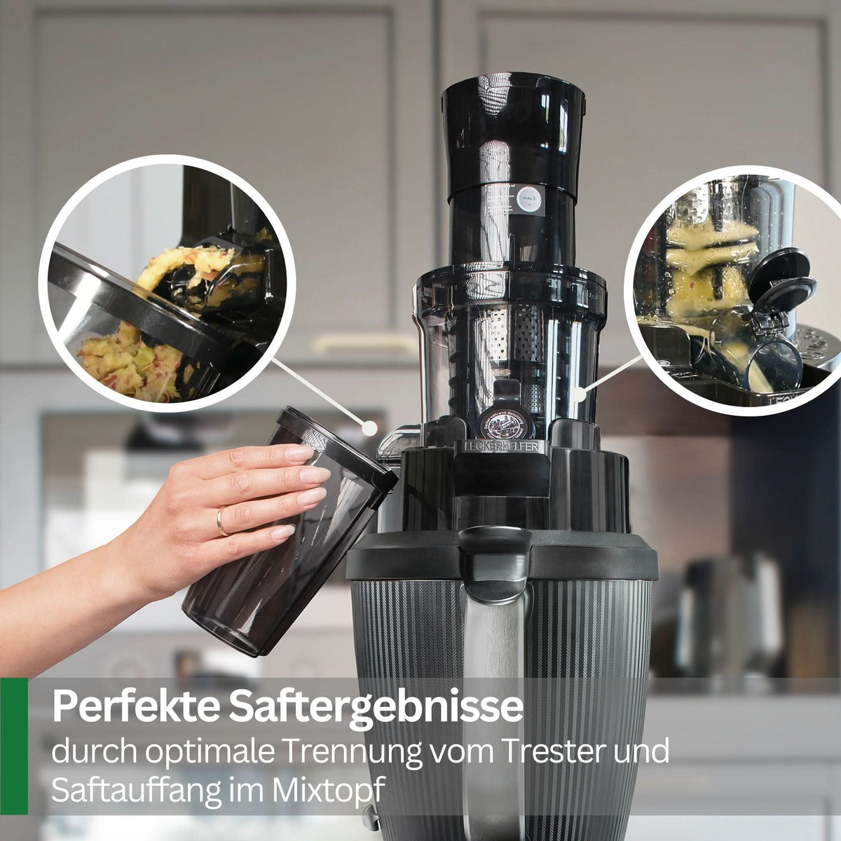 SaftPro | Slowjuicer / Entsafter inkl. Adapter für Thermomix TM7 - Wundermix GmbH