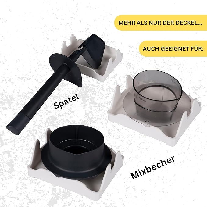 STERNEKOCH Deckelhalter mit Abtropfschale für Thermomix TM6, TM5 und Monsieur Cuisine Compact - Wundermix GmbH