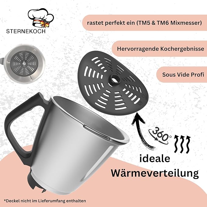 STERNEKOCH Messerabdeckung für Thermomix TM7, TM6, TM5, TM31 - Wundermix GmbH