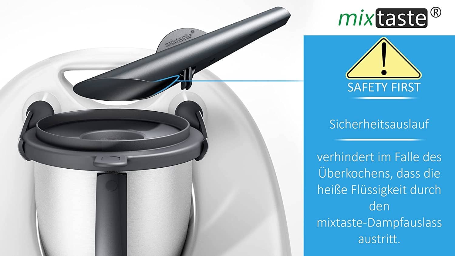 [B - Ware] mixtaste® | Dampfumleiter - Kamin für Thermomix TM6, TM5 - Wundermix GmbH