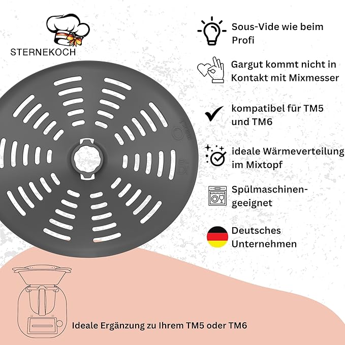 STERNEKOCH Messerabdeckung für Thermomix TM7, TM6, TM5, TM31 - Wundermix GmbH
