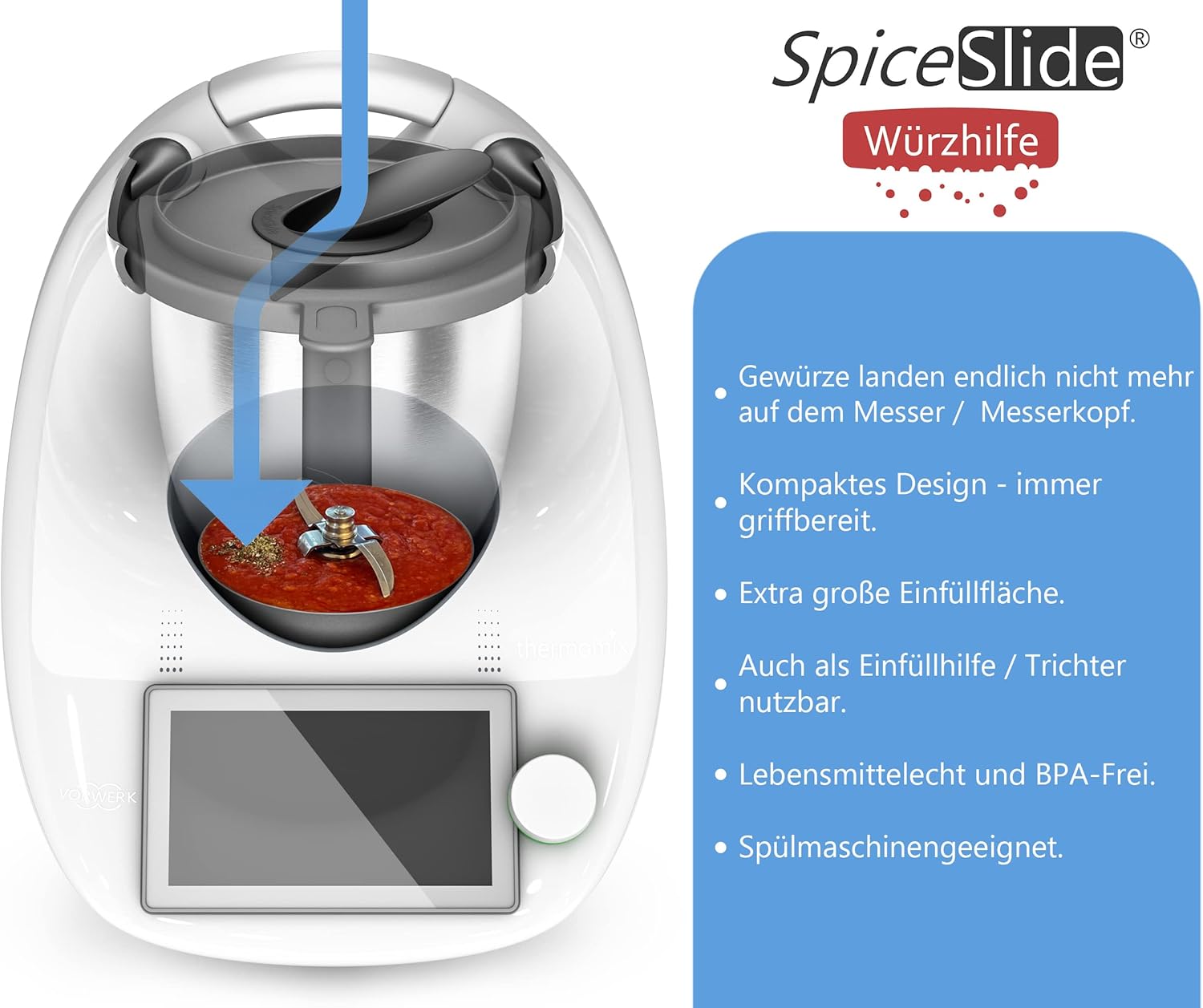 SpiceSlide | Gewürzrutsche für TM6, TM5, TM31 - Wundermix GmbH