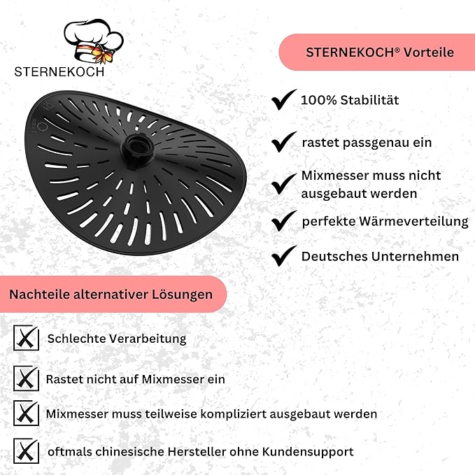 STERNEKOCH Messerabdeckung für Monsieur Cuisine Smart, Trend, Connect - Wundermix GmbH