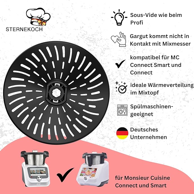 STERNEKOCH Messerabdeckung für Monsieur Cuisine Smart, Trend, Connect - Wundermix GmbH