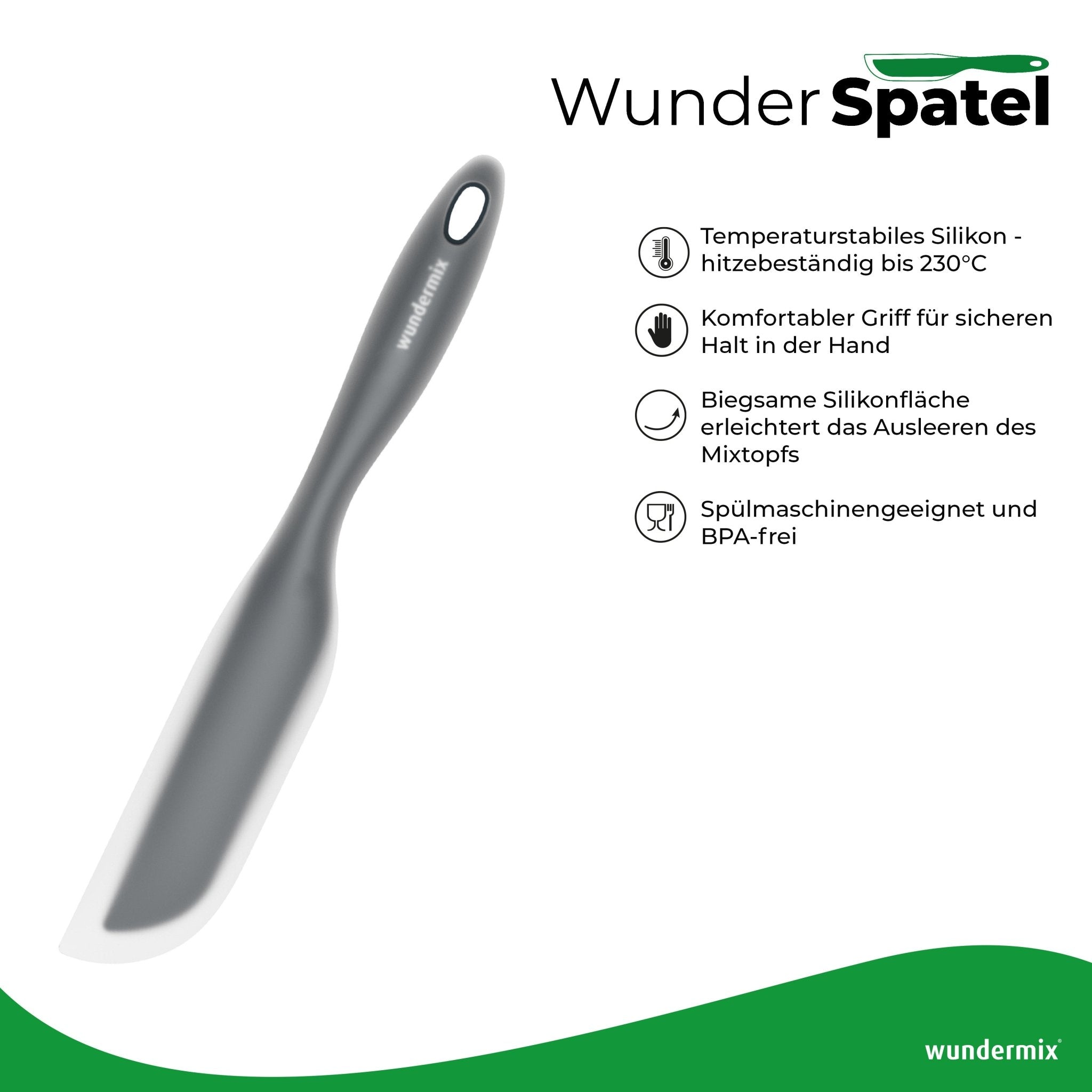 WunderSpatel® | Biegsamer Spatel ideal für deine Küchenmaschine - Wundermix GmbH