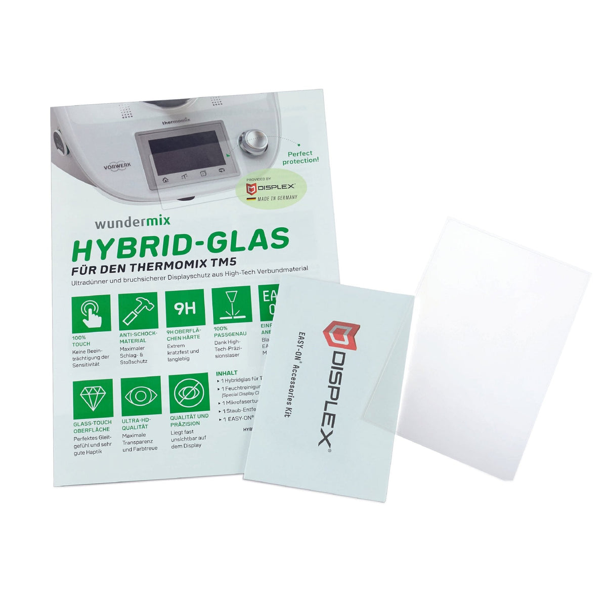 WunderScreen® Hybrid - Glas Displayschutz für Thermomix TM5 - Wundermix GmbH