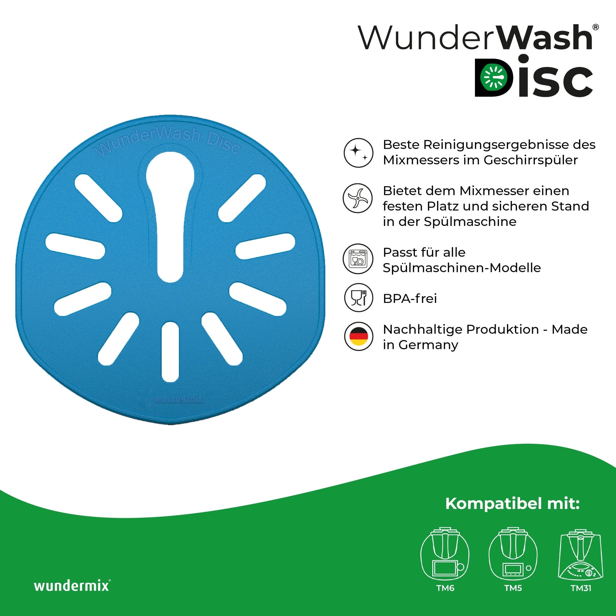 WunderWash® Disc | Spülmaschinen - Messerhalter für TM7, TM6, TM5, TM31 - Wundermix GmbH
