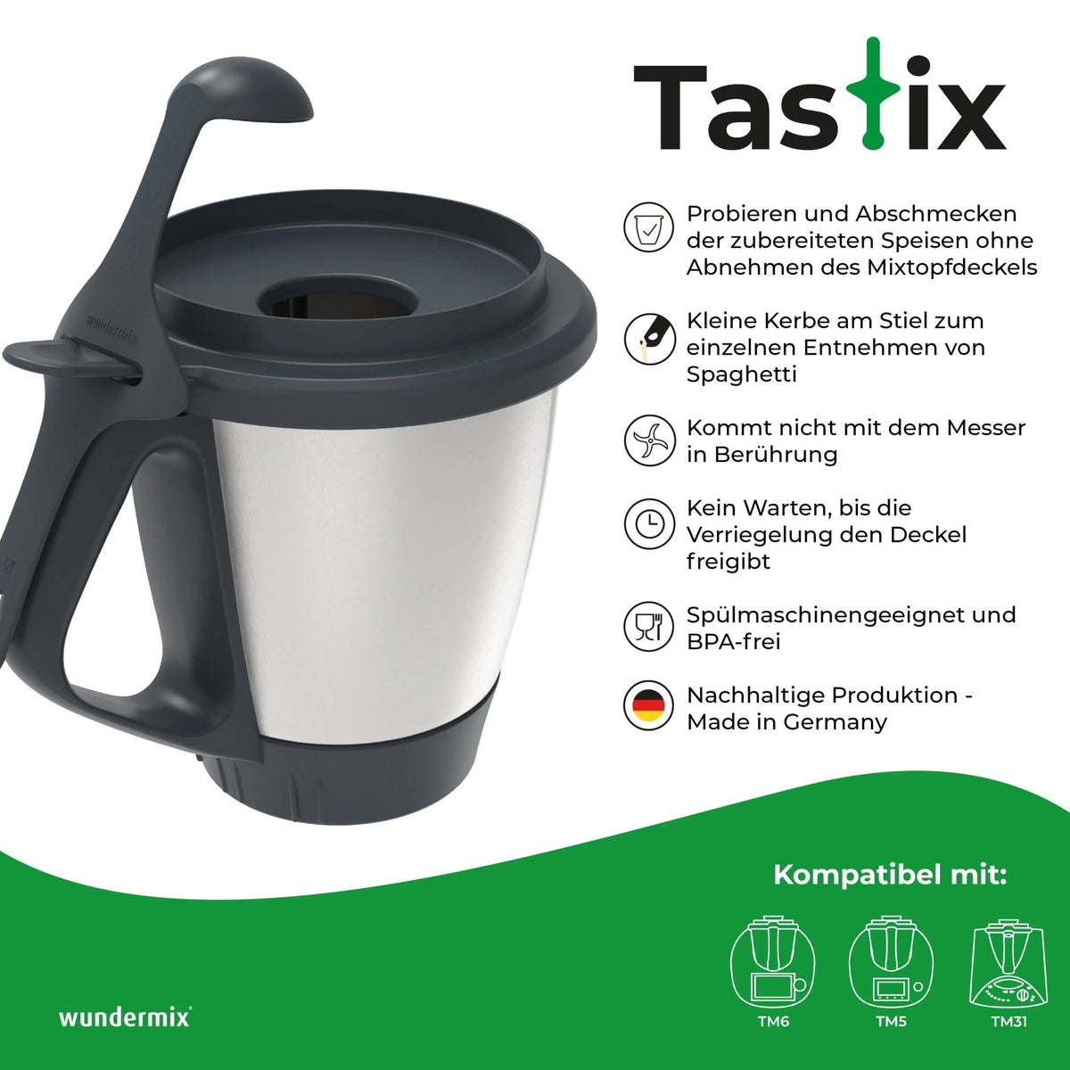 Tastix® | Probierlöffel für Thermomix TM6, TM5, TM31 - Wundermix GmbH