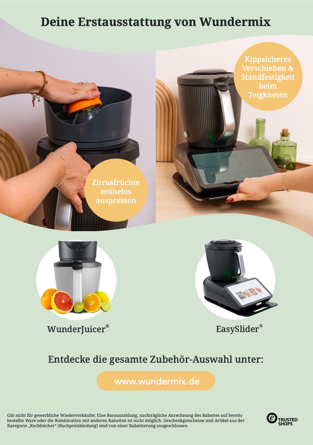 10 % Gutscheinflyer A6 für Vertriebspartner | Bedruckt mit persönlichem Gutscheincode - Wundermix GmbH