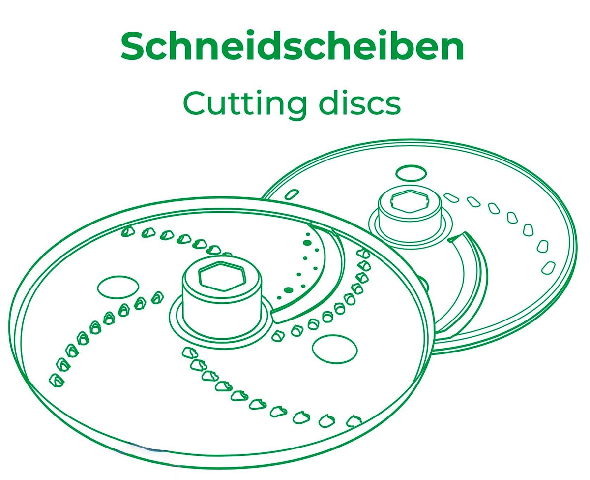 [Ersatzteil] Schneidscheiben - Set V2 (grob + fein) für WunderSlicer V2 - Wundermix GmbH