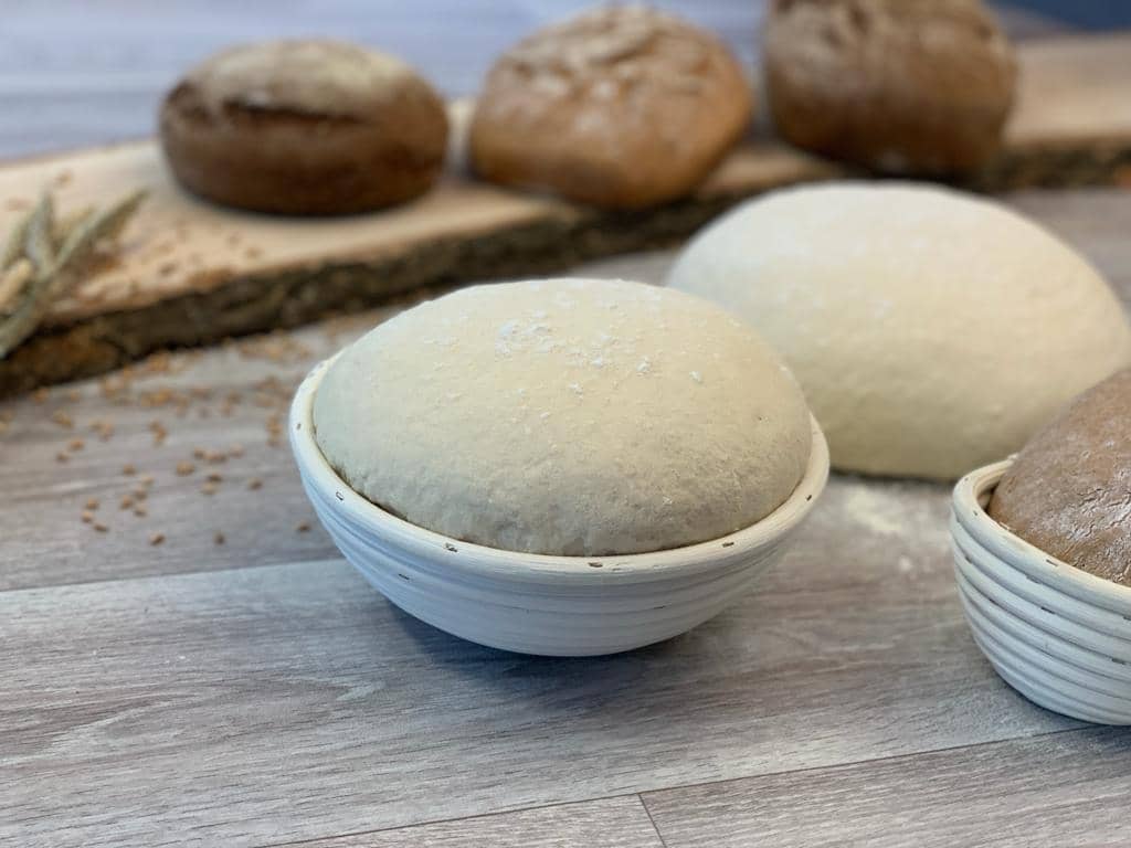 Gärkörbchen aus Peddigrohr | rund Ø 23 cm - Wundermix GmbH