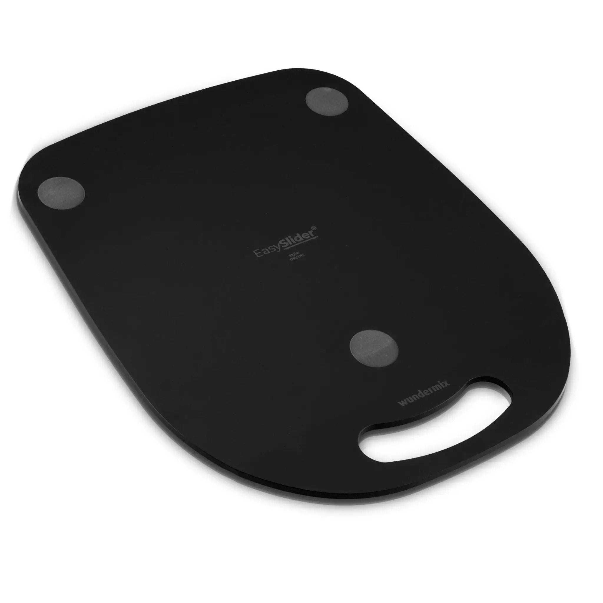 [B - Ware] EasySlider® | Mattschwarz | Gleitbrett aus Acrylglas für Thermomix TM6, TM5 - Wundermix GmbH