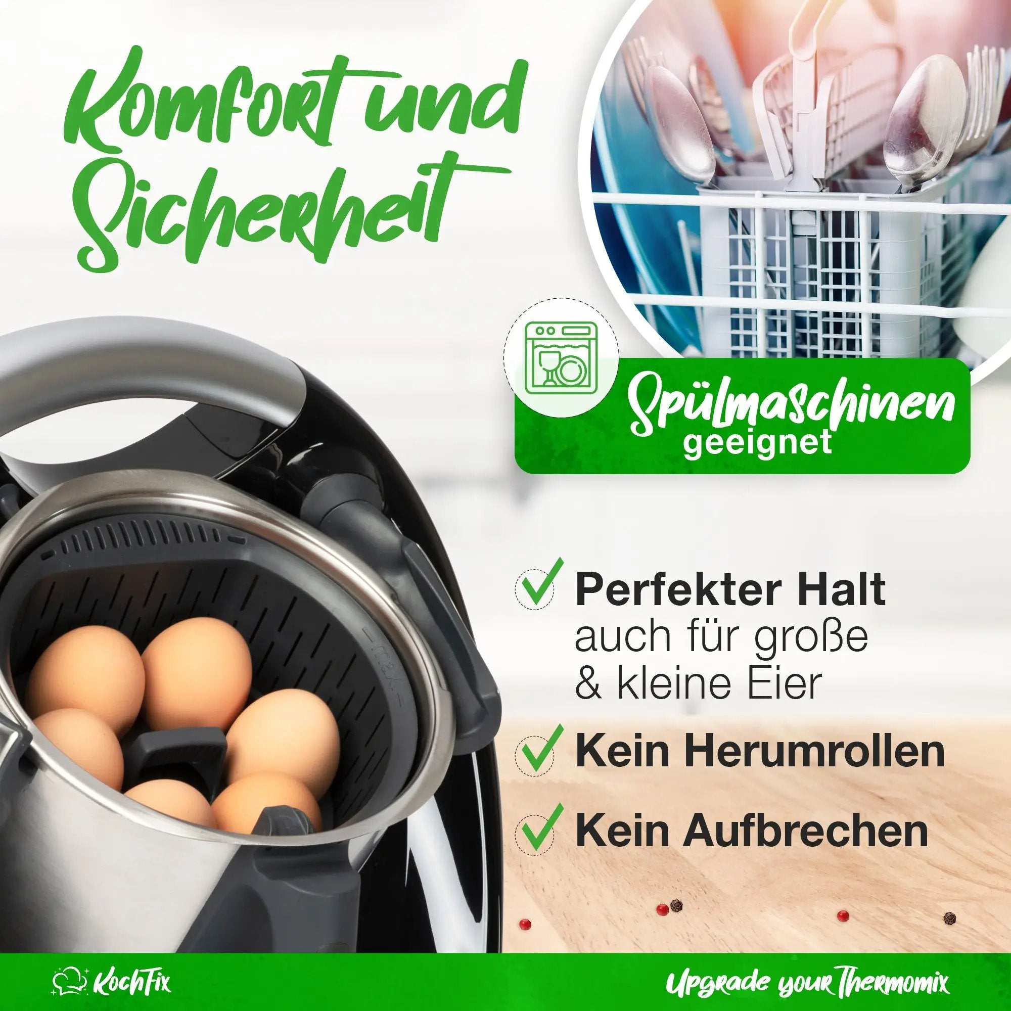 KochFix Eierhalter für Thermomix TM6, TM5, TM31 - Wundermix GmbH