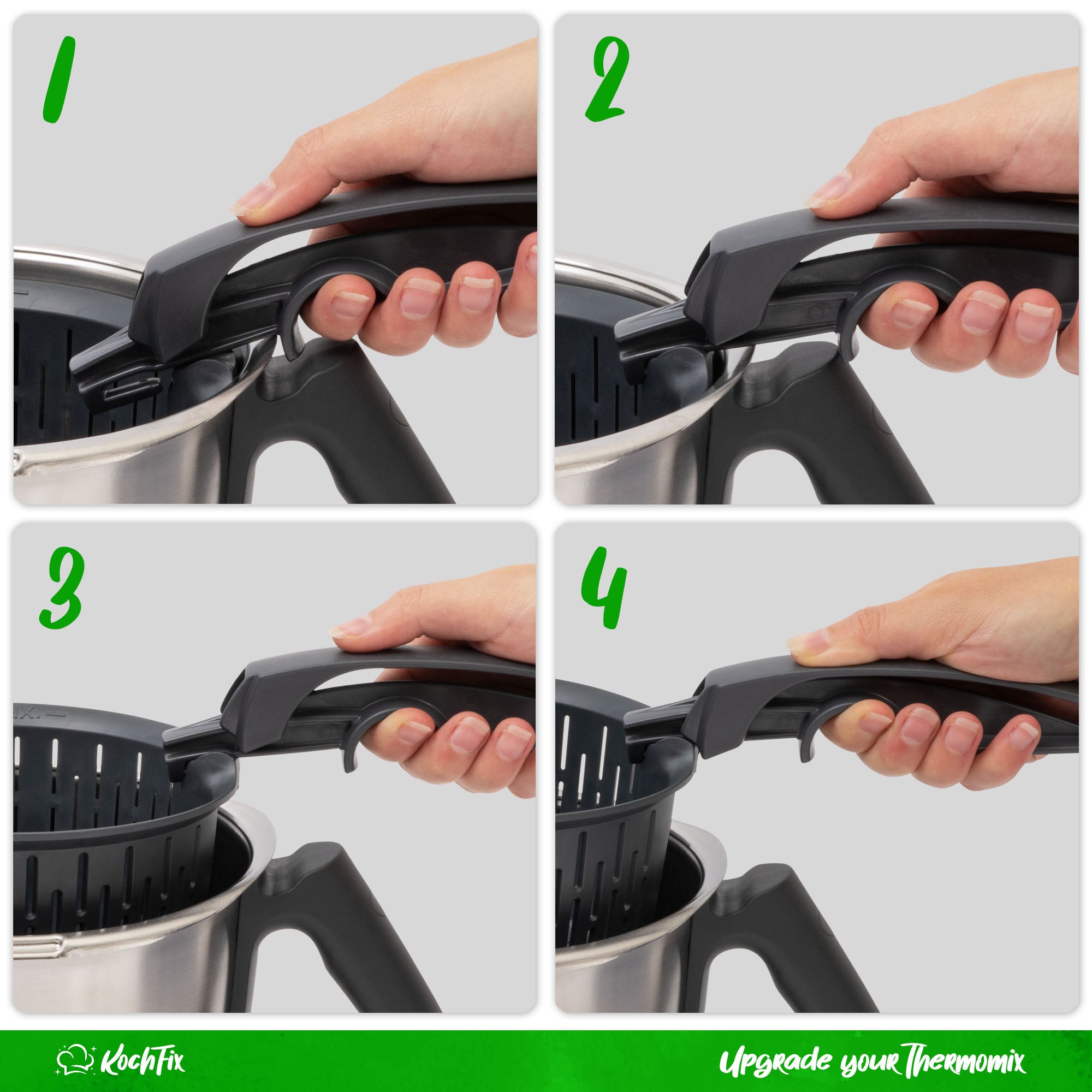 KochFix Garkorb - Griff für Thermomix - Gareinsatz TM7, TM6, TM5, TM31 - Wundermix GmbH