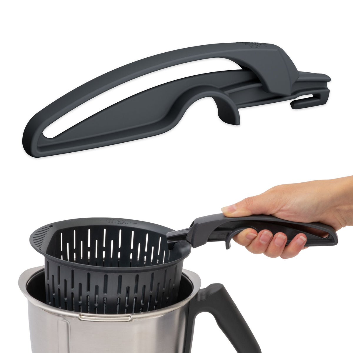 KochFix Garkorb - Griff für Thermomix - Gareinsatz TM7, TM6, TM5, TM31 - Wundermix GmbH