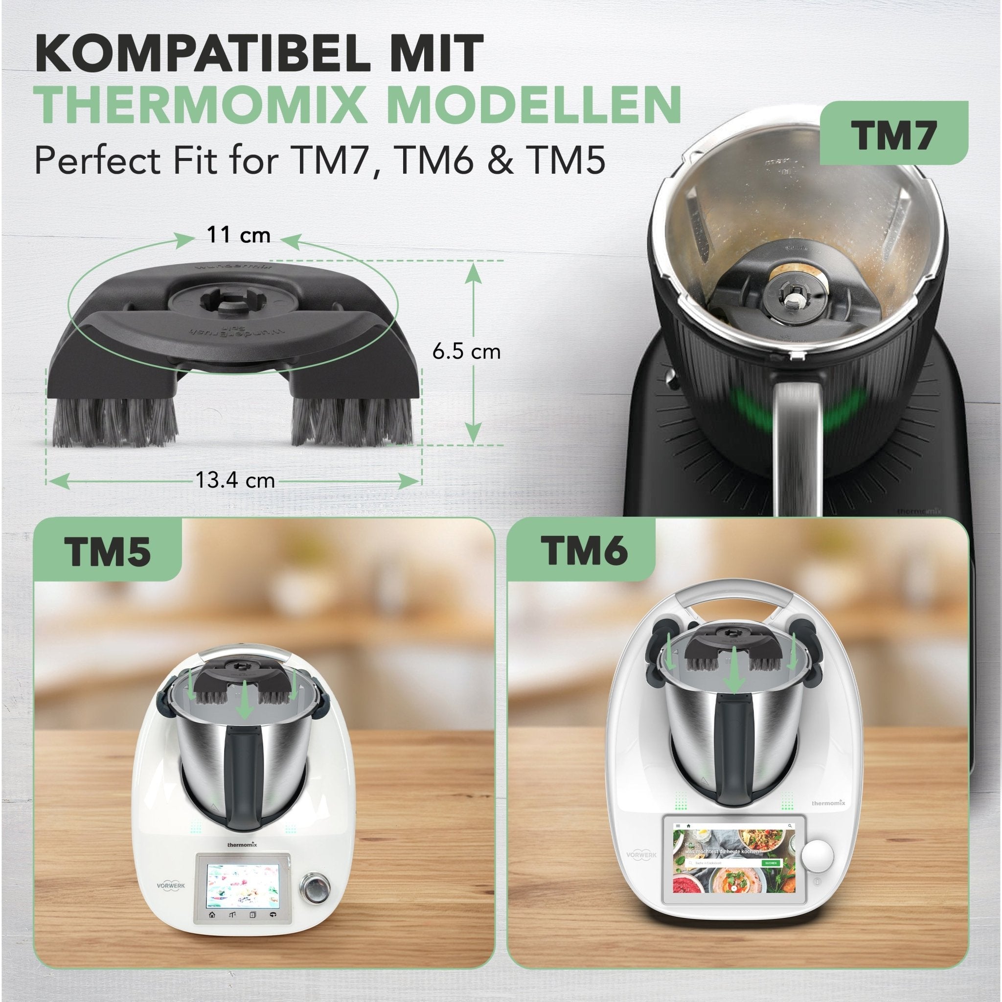 WunderBrush Spin® | Mixtopf-Reinigungsbürste für Thermomix TM7, TM6, TM5 - Wundermix GmbH