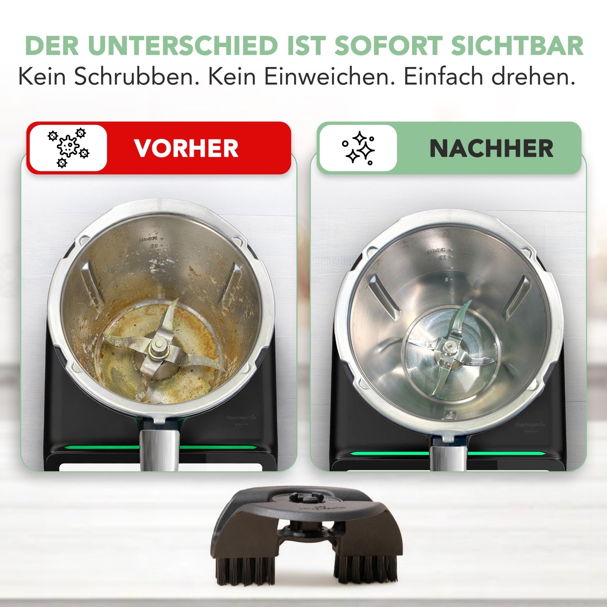 WunderBrush® Spin | Mixtopf - Reinigungsbürste für Thermomix TM7, TM6, TM5 - Wundermix GmbH