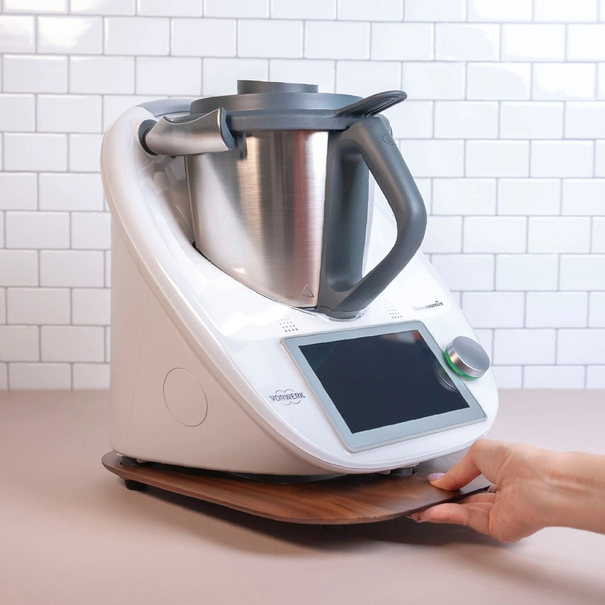 KitchenSlider® H | V3 | Echtholz Premium - Gleitbrett für Thermomix TM6, TM5 - Wundermix GmbH