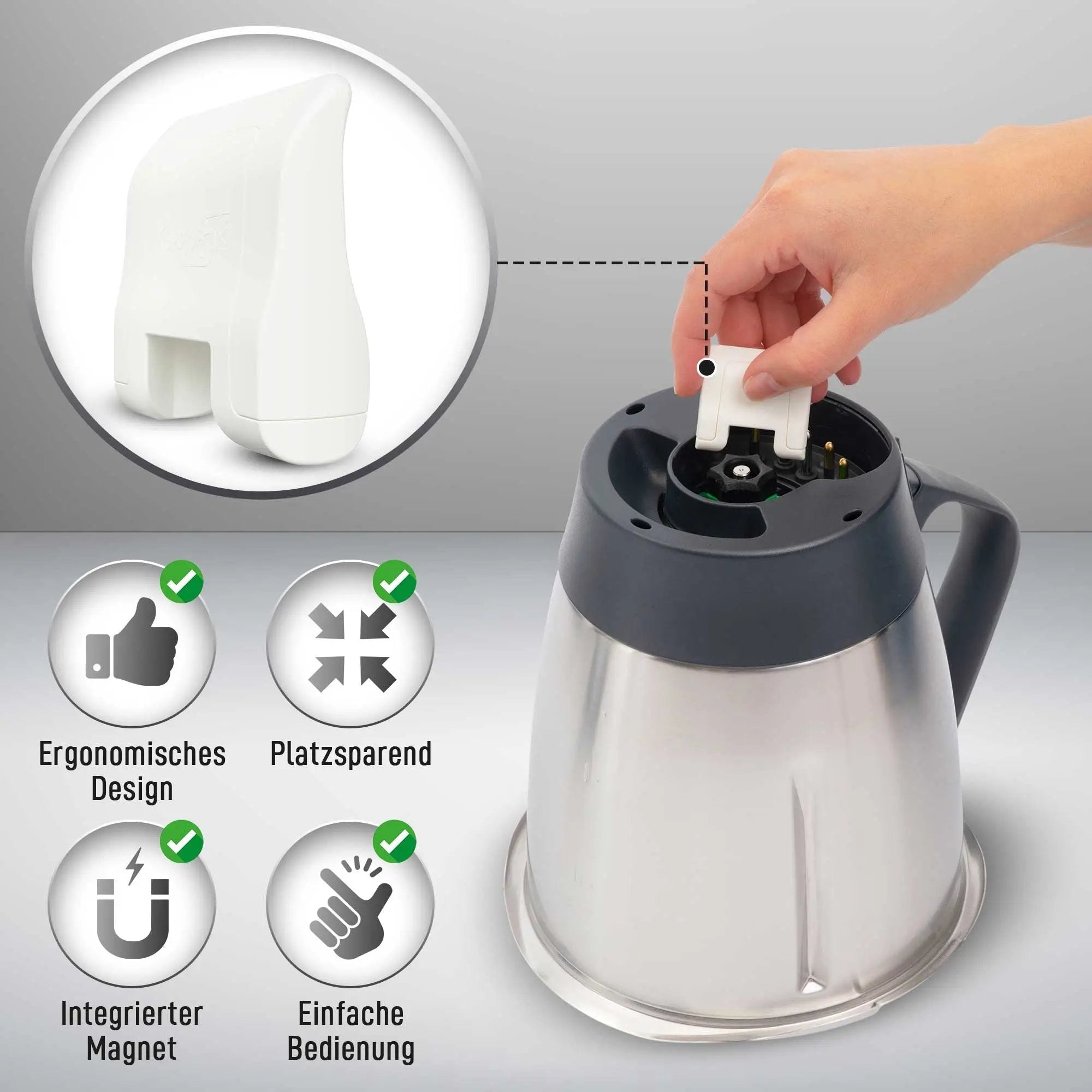 KochFix Magnetischer Teiglöser für Thermomix TM7, TM6, TM5 - Wundermix GmbH