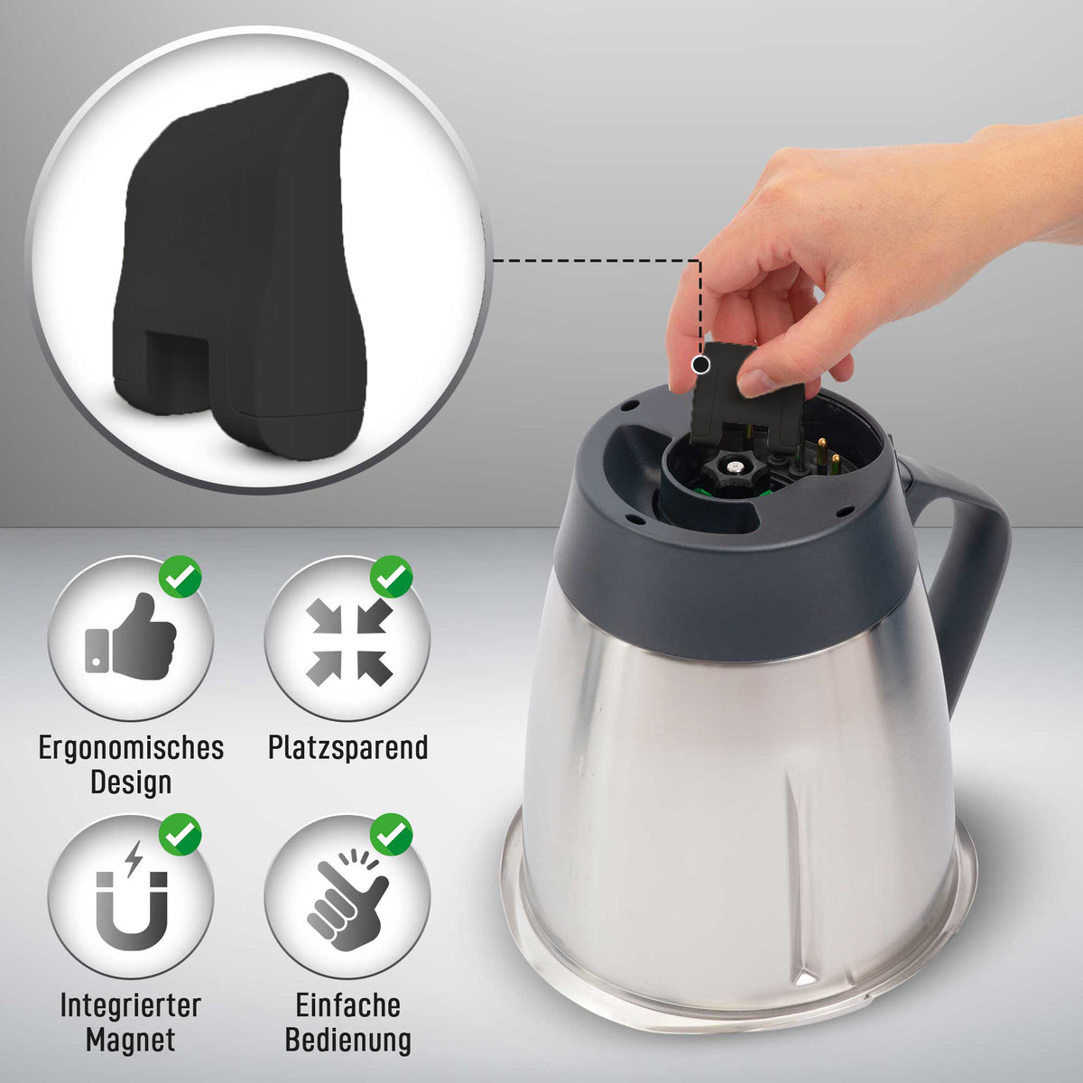 KochFix Magnetischer Teiglöser für Thermomix TM7, TM6, TM5 - Wundermix GmbH