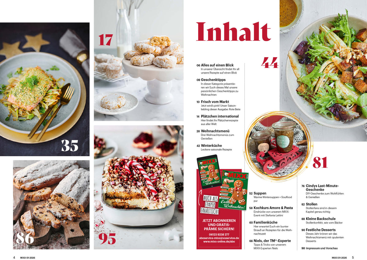 Zeitschrift MIXX - Ausgabe 01/2026 (November/Dezember) - Wundermix GmbH