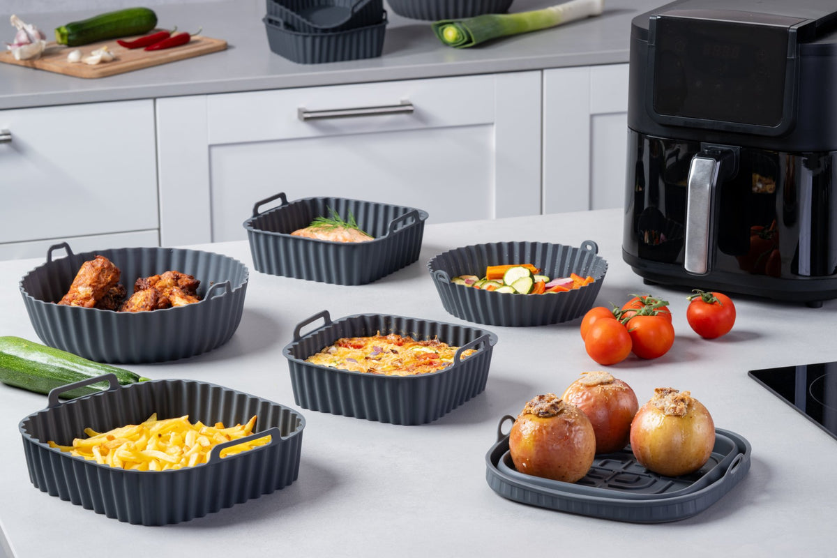 Airfryer Silikonform 19×19 cm für Heißluftfritteuse - Wundermix GmbH
